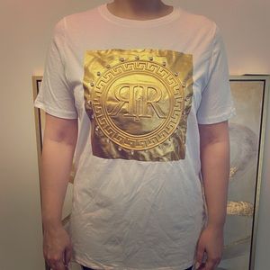 Gold Debossed Logo Tee